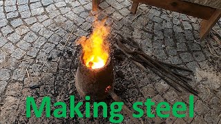 Making steel in Aristotle furnace [upl. by Auohs]