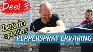 Politieopleiding Lex in opleiding tot politieagent  Deel 3  Pepperspray ervaring [upl. by Nifled]