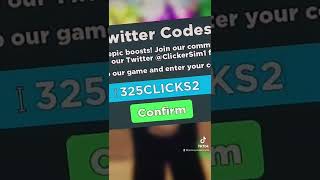 ALL NEW CLICKER SIMULATOR CODES IN ROBLOX  Roblox Clicker Simulator Working Codes 2022 [upl. by Witha]