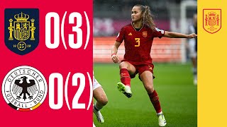 RESUMEN  España 00 32 Alemania  Final  Euro sub19 femenino  🔴 SEFUTBOL [upl. by Edalb]