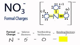 Calculating NO3 Formal Charges Calculating Formal Charges for NO3 [upl. by Lladnor]