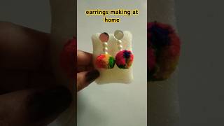 earrings making at home [upl. by Anawait]