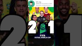 brasil campeóndelmundo VS argentina 21 HEXACAMPEON fifa futsalworldcup uzbekistan2024 [upl. by Cowley]