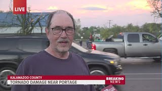 Its disturbing  Longtime Portage resident describes seeing damaged city [upl. by Ehcar311]