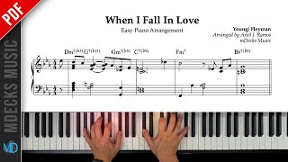 How to Play quotWhen I Fall In Lovequot  Jazz Piano Sheet Music pianotutorial sheetmusic [upl. by Anemij]