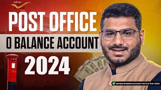 Indian Post 0 Balance Account [upl. by Neelhtak332]