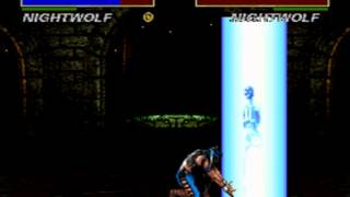 Mortal Kombat 3  SNES  Nightwolf  Fatality 1 [upl. by Juliano]