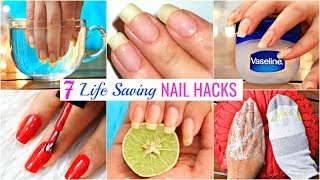 7 Life HACKS To GROW NAILS Fast amp Strong  Beauty DIY Remedy Anaysa [upl. by Aneles720]