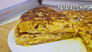 Tortilla de patatas con patatas fritas de bolsa shorts [upl. by Leuqim329]