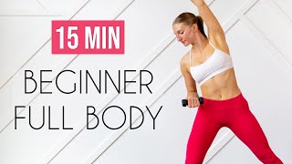 15 min Fat Burning Workout for TOTAL BEGINNERS Achievable Full Body [upl. by Aitnis125]