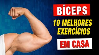 10 Melhores EXERCÍCIOS PARA BÍCEPS EM CASA  SEM MÁQUINAS [upl. by Clemmy]