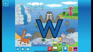 Letterland Alphabet Phonics Sounds Songs Shapes Writing  Letter W  Walter Walrus [upl. by Airotciv397]