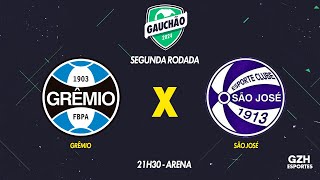 AO VIVO com imagens Grêmio x São josé  Gauchão 2024  24012024 [upl. by Farris]