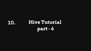 10  Hive Tutorial  how to load data in hive  big data hive tutorial [upl. by Siraved]