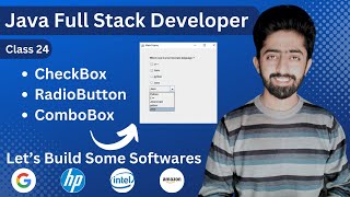 Java ComboBox RadioButton and CheckBox swing tutorial  Java Full Stack Course  lecture 24 [upl. by Lang]