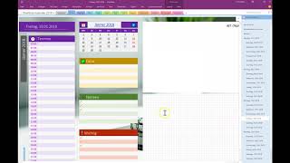 OneNote Kalender 2018  erster Überblick [upl. by Reider]