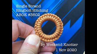 ABOK 3602 Single Strand Ringbolt Hitching [upl. by Morrill]