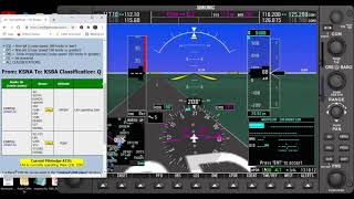 Part 2 The G1000 PFD Flight Plan [upl. by Eittod]