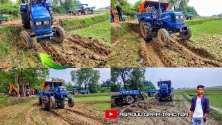 Sonalika 52 hp Tractor Full load trolley Stuck in mud  Tractor video tractor [upl. by Marba]