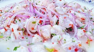 CEVICHE PERUANO PASO A PASO [upl. by Callery]