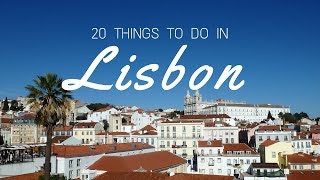 LISBON TRAVEL GUIDE  Top 20 things to do in Lisbon Portugal [upl. by Aguste]