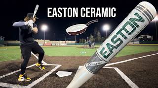 Hitting with the 1989 Easton CERAMIC Baseball Bat Review [upl. by Urbas]