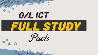 2024 OL ICT Full Study Pack  Ishan Lakshitha [upl. by Edroi]