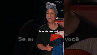 Alicia Keys singing If I Aint Got You for Lauren  The Voice  LEGENDADO [upl. by Hsirrap]