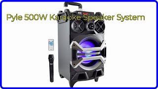 REVIEW 2024 Pyle 500W Karaoke Speaker System ESSENTIAL details [upl. by Annot892]