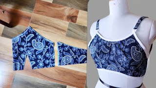 40 Size Full coverage Bra Cutting and Stitching With Measurement [upl. by Maillliw]