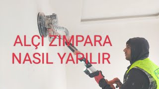 ALÇI SIVA ZIMPARA NASIL YAPILIR  HOW TO MAKE PLASTER SANDING [upl. by Adelheid]