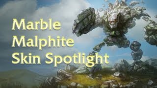 League Of Legends Skins Marble Malphite [upl. by Netsyrk]