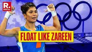 Paris Olympics 2024 Boxer Nikhat Zareen Punches Her Way To Final 16 In Paris Olympics [upl. by Ilysa]