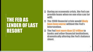 ECO 2013 Macroeconomics  Chapter 1207 The Lender of Last Resort [upl. by Enelrae]