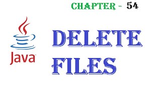 Java delete file  Java tutorial  w3Schools  Chapter54 English [upl. by Corrina]