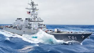 Life Aboard US Massive Destroyer Battling Scary Waves in the Ocean [upl. by Christoper]