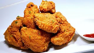 THE BEST BUTTERMILK CRISPY FRIED CHICKEN WINGS recipe [upl. by Lilak]