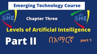 Levels of Artificial Intelligence chapter three  Introduction to Emerging Technology በአማርኛ ፡ [upl. by Rupert488]