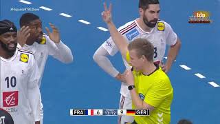 IHF Mens World Handball Ch POLSWE 2023  Quarterfinals France vs Germany [upl. by Obaza]