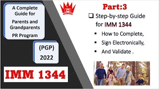 PGP 2022 IMM 1344  StepbyStep Guide  PARENTS AND GRANDPARENTS PR 2022 [upl. by Odrarej291]