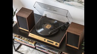 C72 Record Player With Speakers  Crosley Record Player [upl. by Ezeerb]