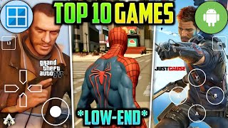 🔥 TOP 10 BEST PLAYABLE GAMES ON WINLATOR ANDROID IN LOWEND DEVICES [upl. by Jessamine]