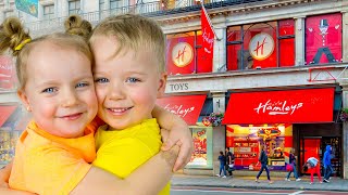 SHOPPING at London KiDS TOYS SHOPS with Gaby and Alex [upl. by Heyde663]