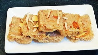 नारळाच्या वड्या  How To Make Narali Vadi  Coconut Burfi Recipe  MadhurasRecipe [upl. by Aicram]