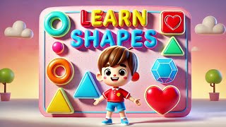 Shapes Song for Kids  Learn about Shapes with the Kids Song [upl. by Lower]