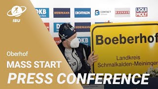 Oberhof 2023 Men Mass Start Press Conference [upl. by Drofkcor645]