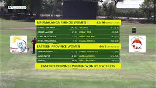 CSA Div 2 Womens Week  Mpumalanga Rhinos Women VS Eastern Province Women [upl. by Meelak486]