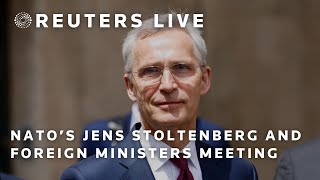 LIVE NATO’s Jens Stoltenberg and foreign ministers arrive at Prague meeting  REUTERS [upl. by Arimaj430]