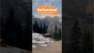 The Most Scenic Train Ride Lauterbrunnen to Grindelwald Part 4 switzerland shorts [upl. by Hceicjow98]