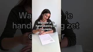 Het wordt een soort hiëroglief 📜 postnl handtekening [upl. by Akkinahs]